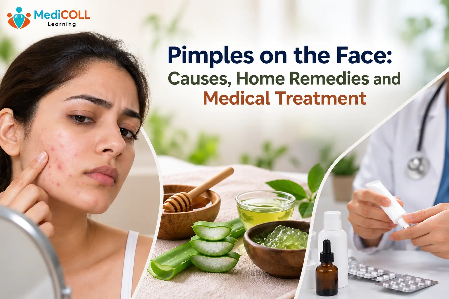 Pimples on the Face: Causes, Home Remedies and Medical Treatment